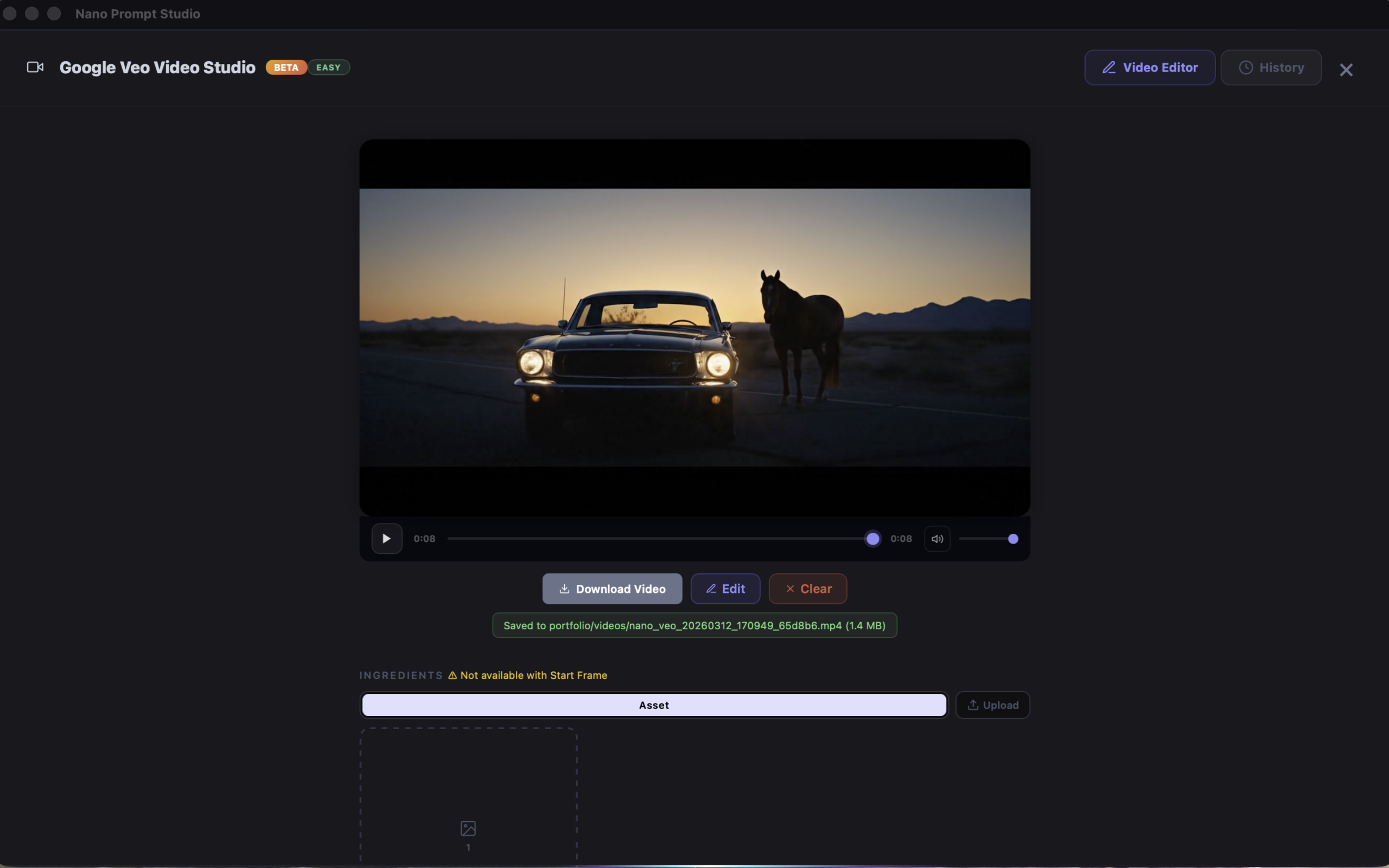 Nano Prompt Studio — Veo Video Studio